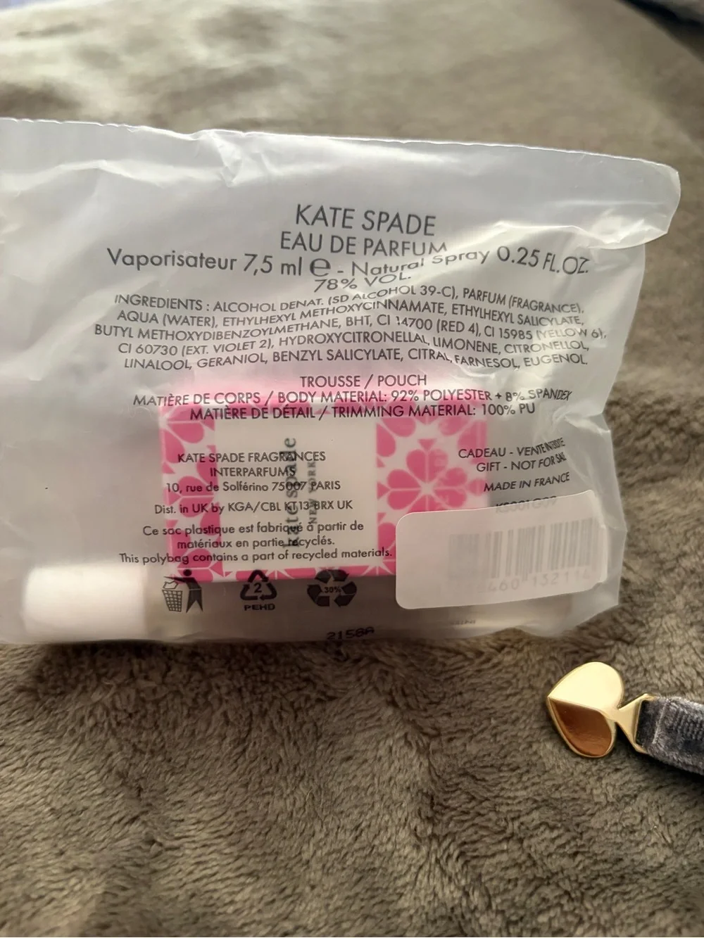 kate spade Bloom Perfumed set — Pink